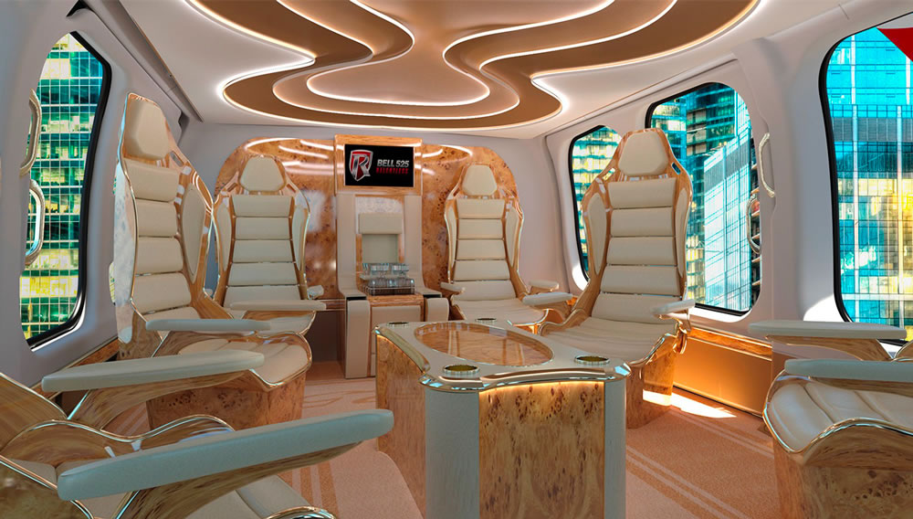 The cabin of the Bell 525 Relentless helicopter will make the best of the  private jets look bland - Luxurylaunches