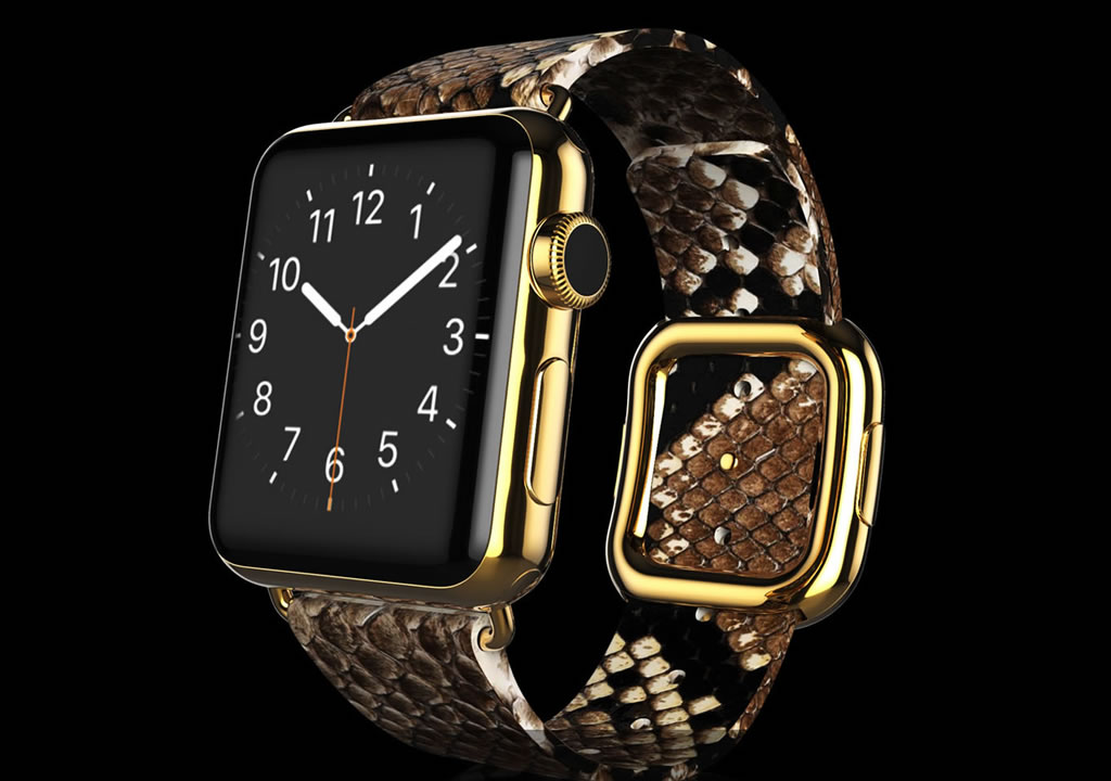 The $163,000 Apple watch is clad in gold and encrusted ...
