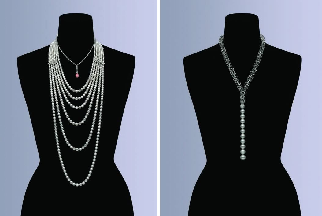 Five Strand Golden Pearl & Diamond Necklace – CRAIGER DRAKE DESIGNS®