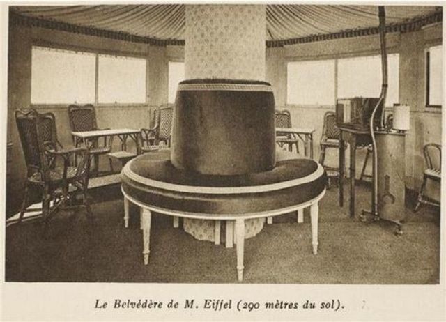 Vintage Photo of Gustav Eiffel’s Apartment in the Eiffel Tower Paris