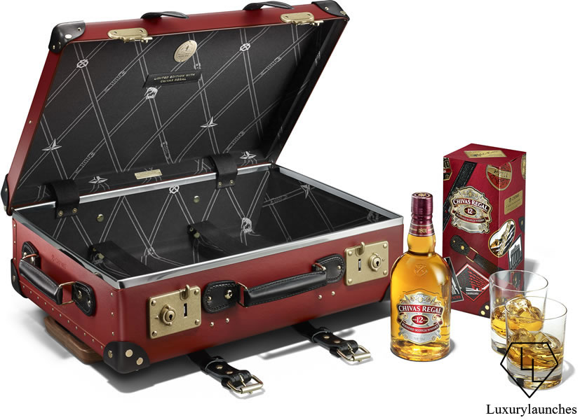 Chivas Made for Gentlemen by Globe-Trotter Limited Edition Gift Tin and 20_ Carry-On Case