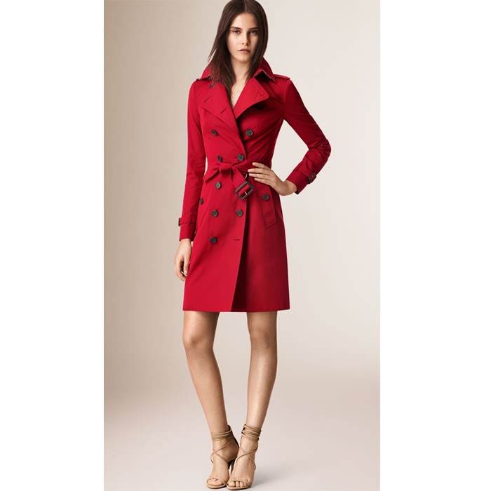 burberry trench red