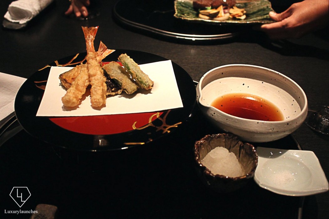 Custom tempura platter at Nadaman