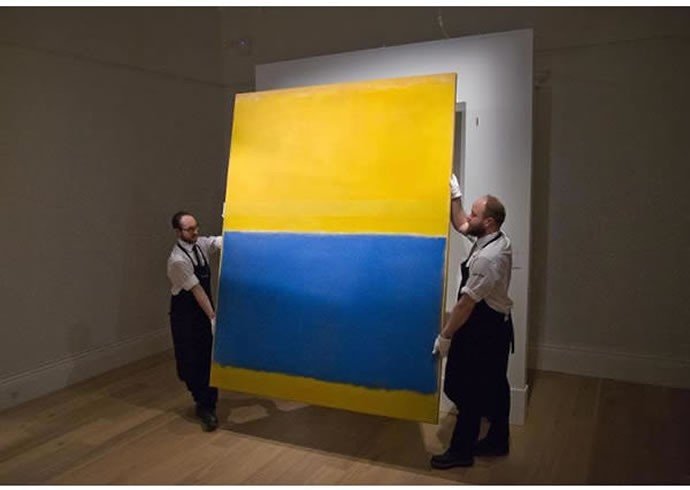 3 Untitled (Yellow and Blue) by Mark Ruthko