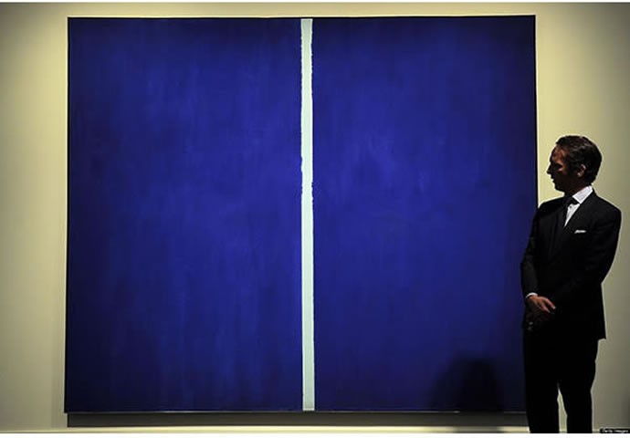 4 Onement Vi by Barnett Newman