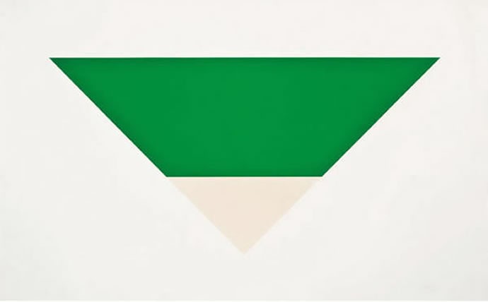 7 Green White by Ellsworth Kelly