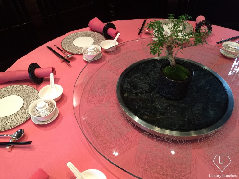 Table setting - bonsai plant included