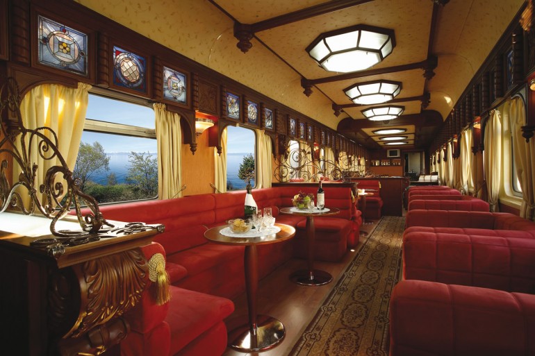 Russia; Siberia; The Golden Eagle Train; Lounge Car (Window with view)