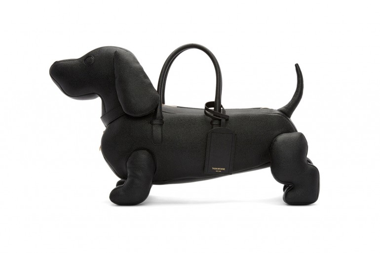 dachshund leather handbag