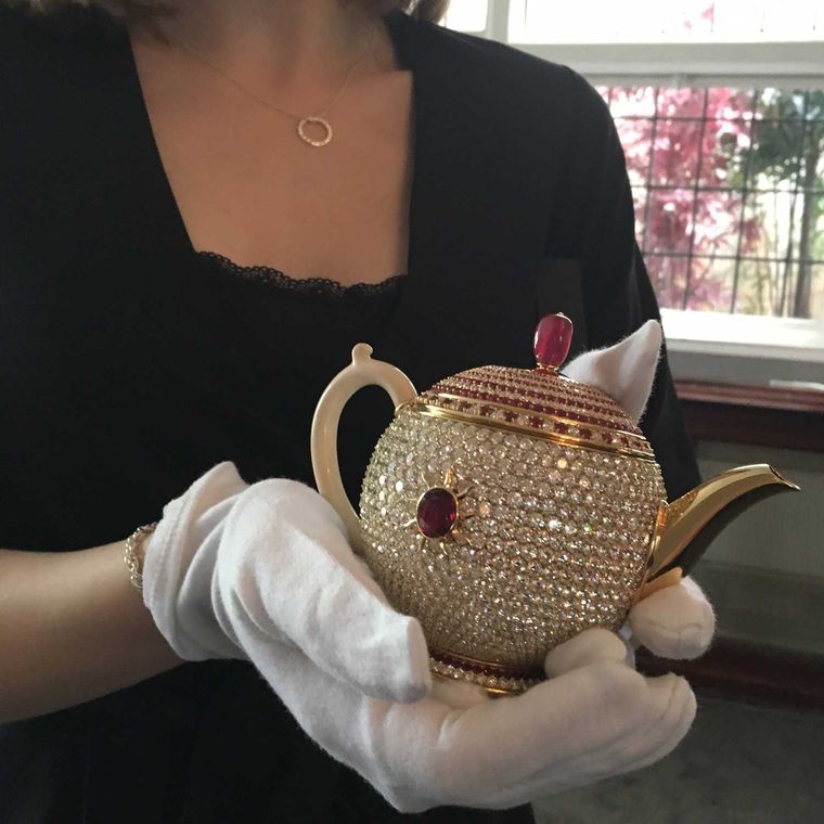 At $3 million the world's most expensive tea pot comes studded in sparkling  diamonds - Luxurylaunches