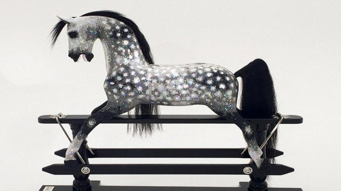 crystal studded Rocking horse 