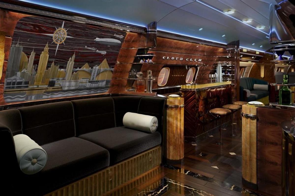 The Hollywood Airship - A $80 million bespoke jet with Art Deco