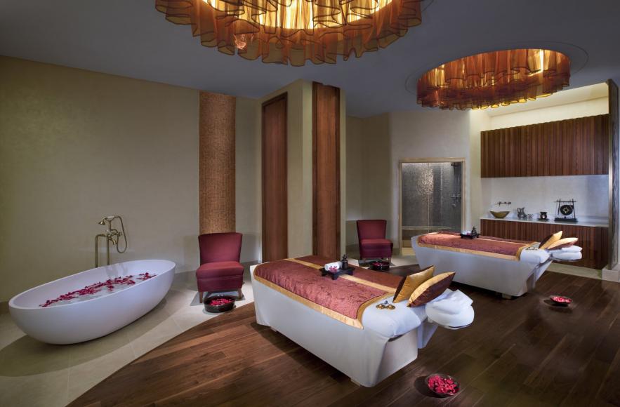 Spa couples treatment room