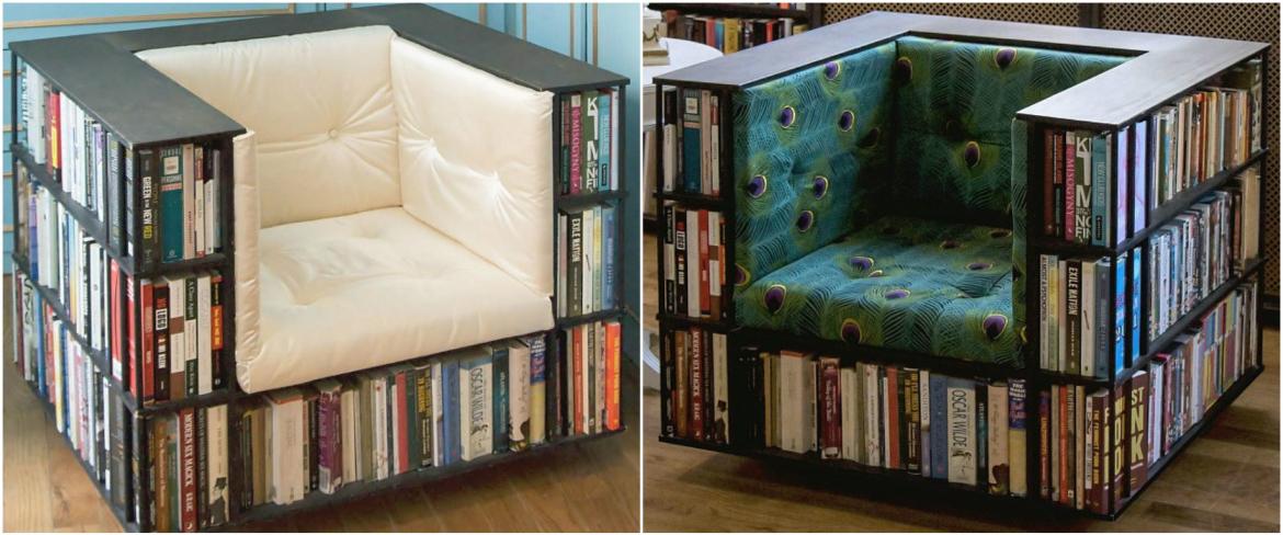 This Made To Order Bookcase Chair Can House An Entire Library For You