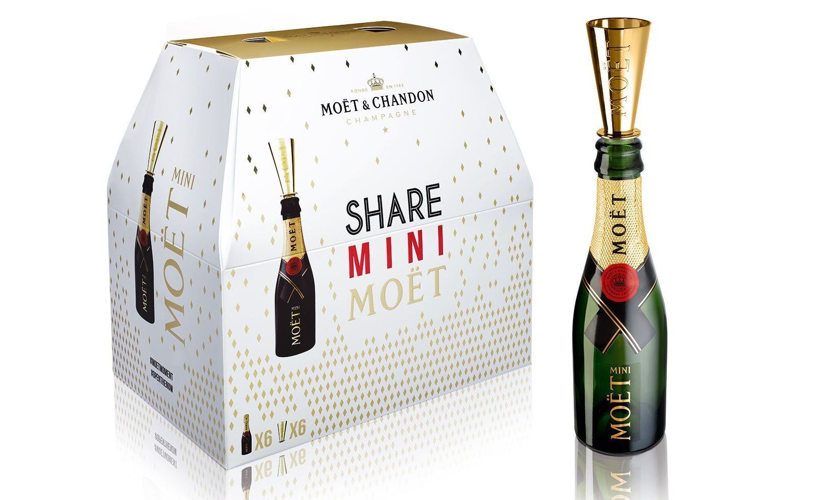Let's party! Moet Chandon ousts champagne in six packs
