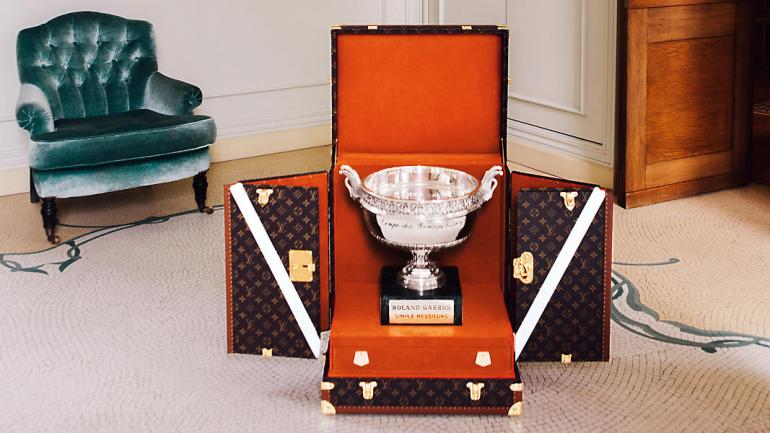 Louis Vuitton builds plush trunks for the 2017 French Open Trophies