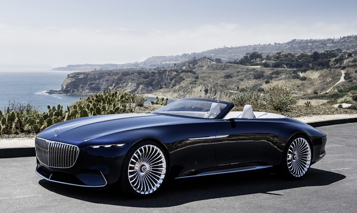 The Vision Mercedes-Maybach 6 Cabriolet is an electric car that you’ll