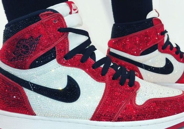 Check out this bedazzling pair of Nike Air Jordan 1 that comes with 15,000  embedded crystals - Luxurylaunches