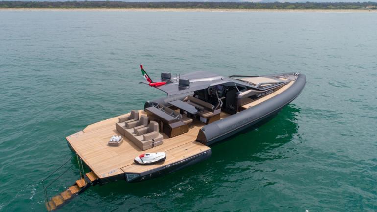 This carbon fiber yacht tender is one of the coolest boats 