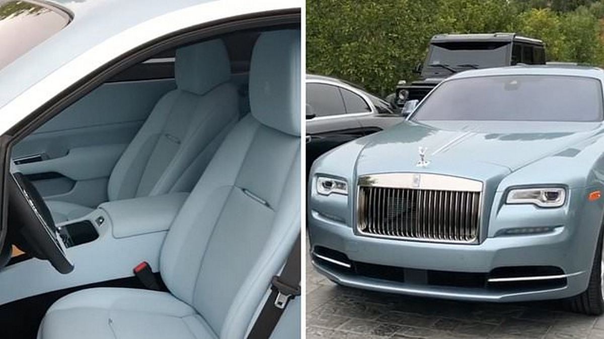 Floyd Mayweather splashes out 18000 on MINK car seat to makeover Rolls Royce for his baby grandson  The US Sun