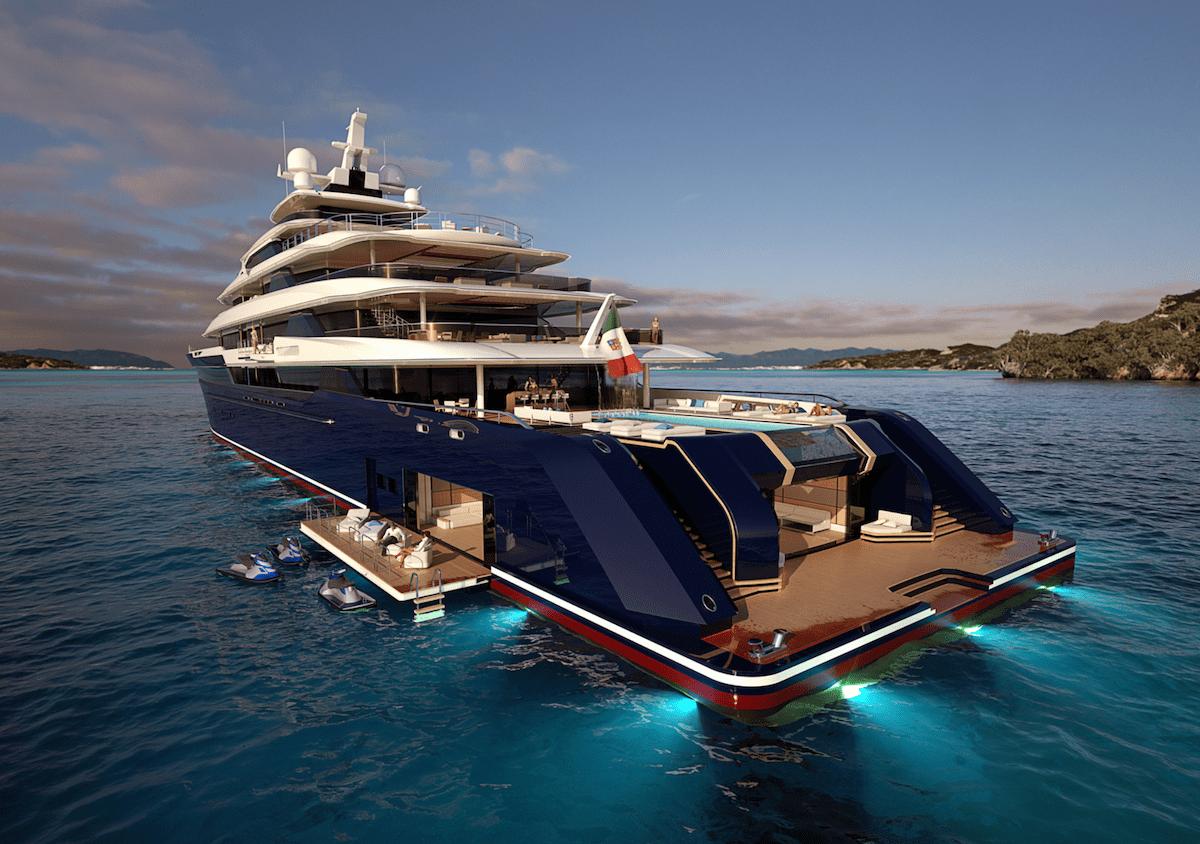 Columbus Yachts has revealed a 120-meter gigayacht project 