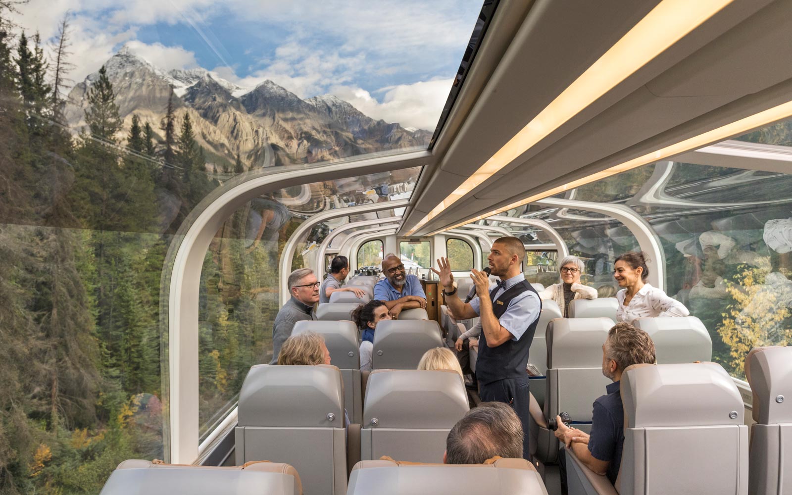 This glassdomed train promises you an ultimate ride through the