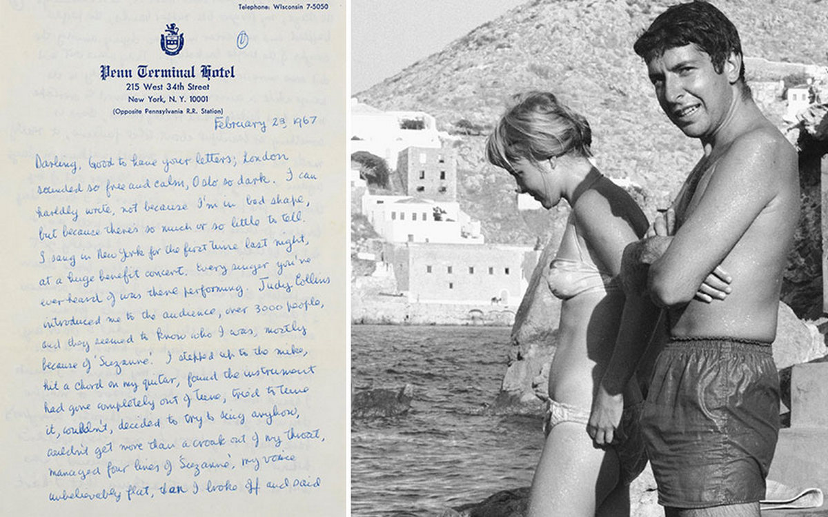Canadian songwriter Leonard Cohen’s love letters for his one-time ...