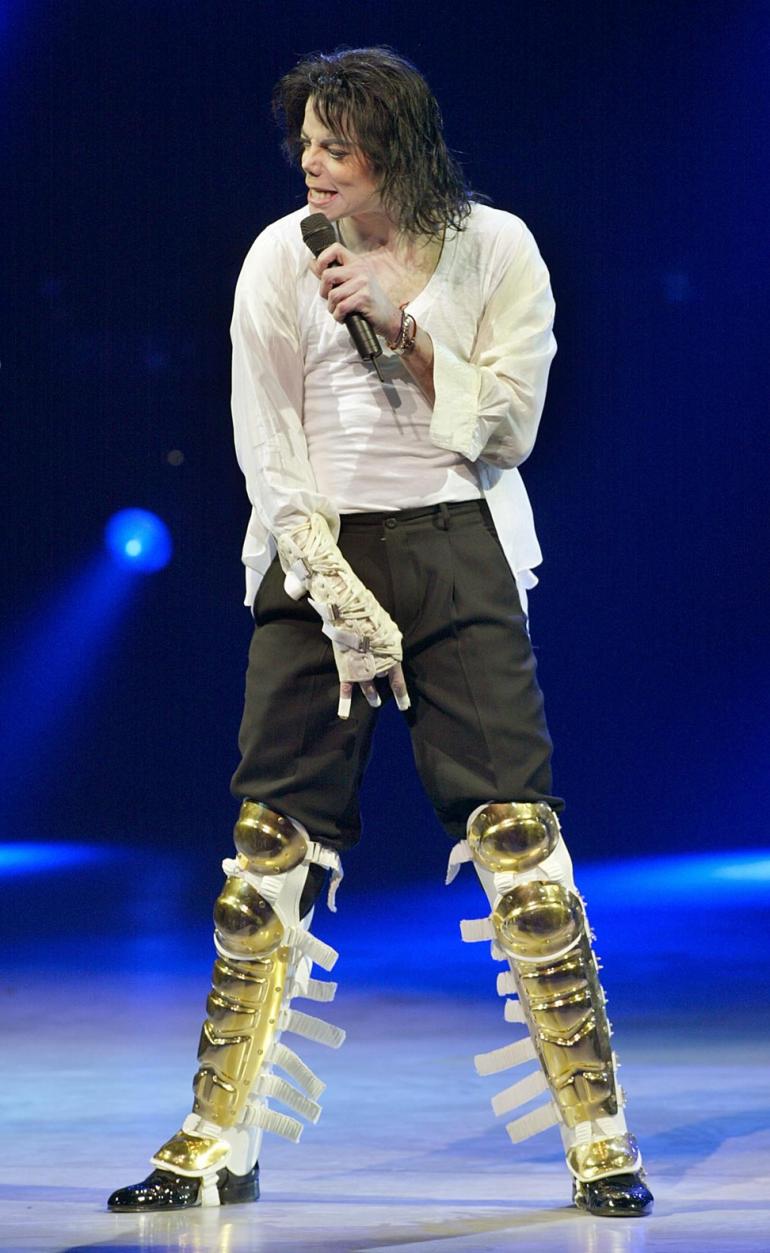 Michael Jackson Costume - Billie Jean Ultimate Collection Diamond Gloves -  White & Green & Blue