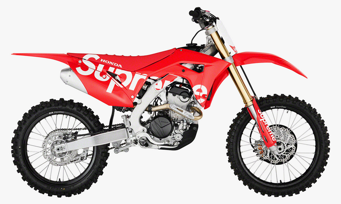 Supreme Collaborates With Honda On A Crazy Dirt Bike For Its 19 Fall Winter Collection Luxurylaunches