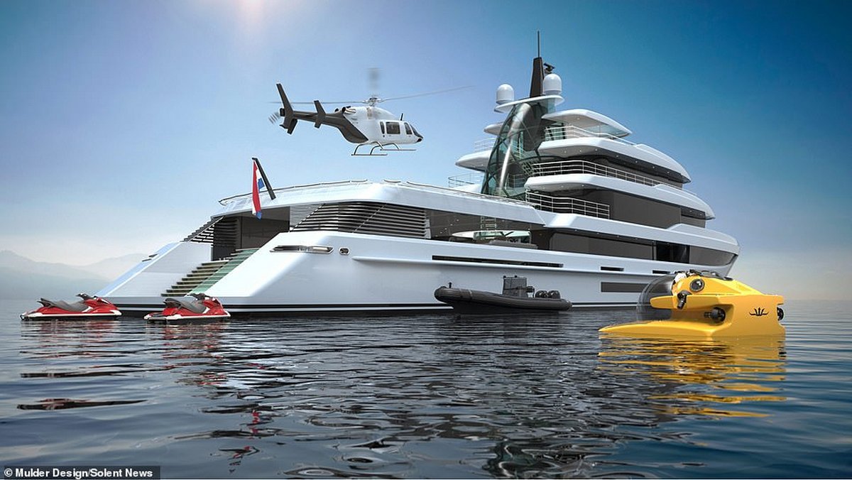 Fit for a Bond villain - This $87 million superyacht comes 