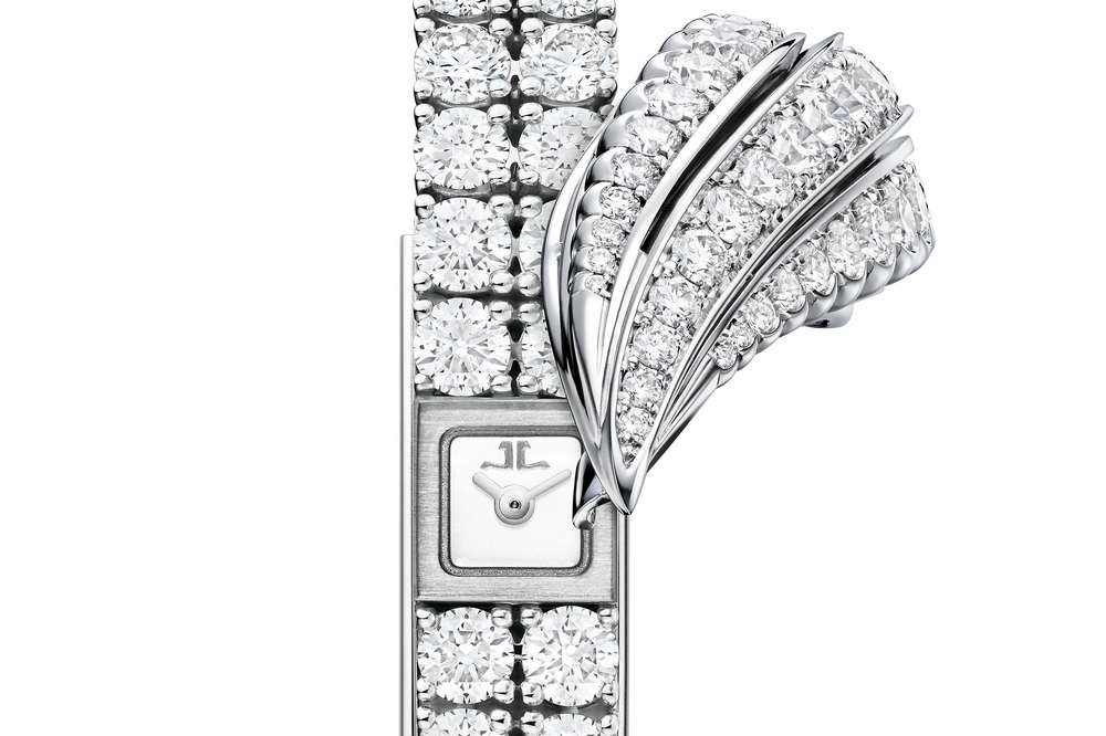 Jaeger-LeCoultre introduces a white gold version of its iconic 101 Feuille jewelry-watch for women