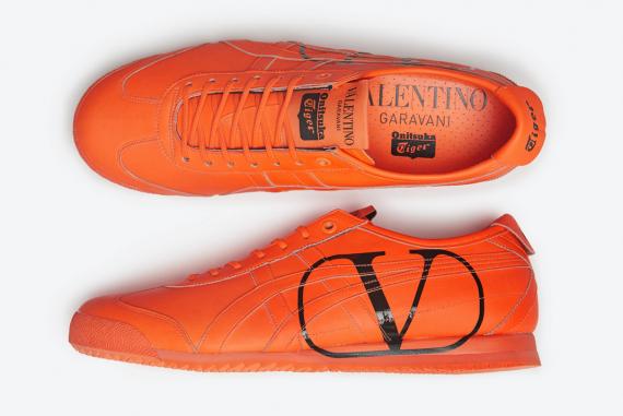 orange valentino sneakers