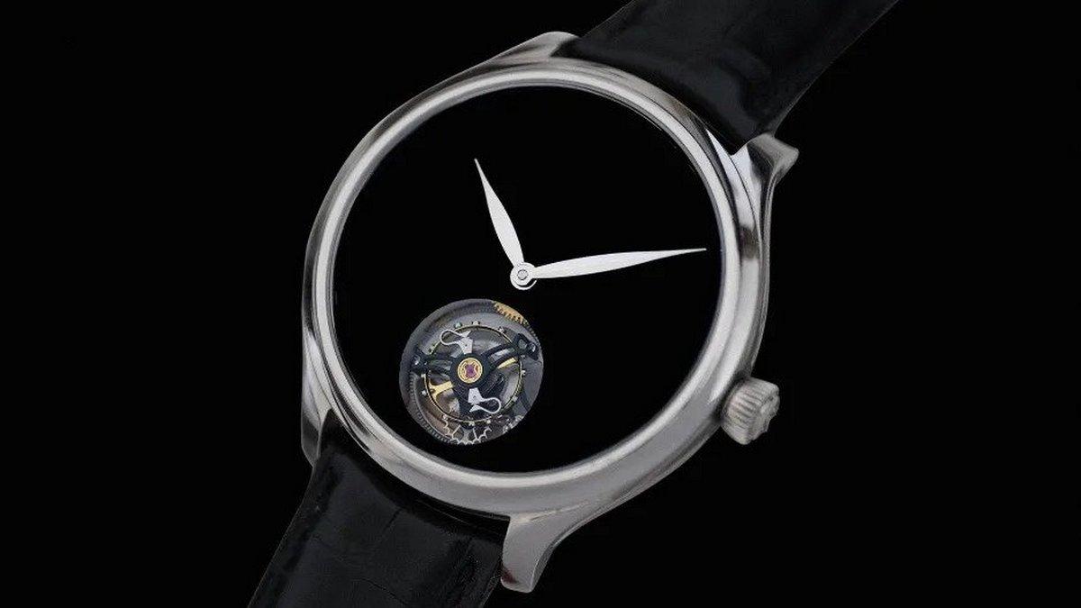 This $75,000 limited edition watch features a dial that is finished in the blackest black