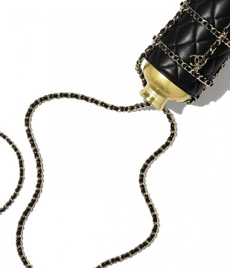 Care for a gold-colored Chanel water bottle with a flask bag for $5800? -  Luxurylaunches