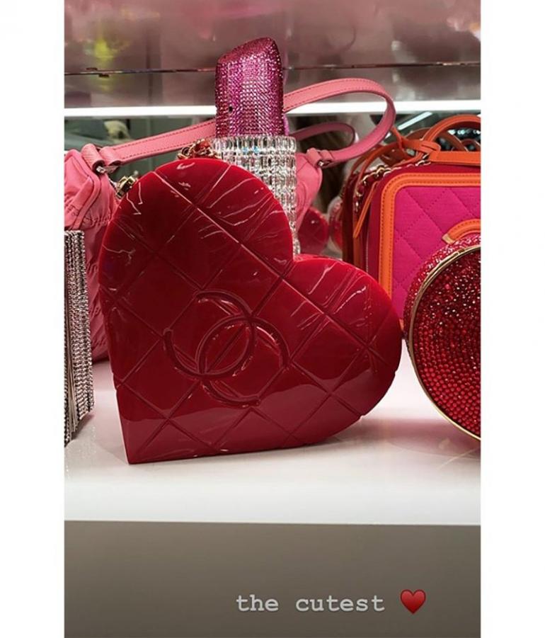 Unbeatable Value CHANEL Lambskin Quilted CC In Love Heart Bag White  1229437, pink heart shaped chanel purse