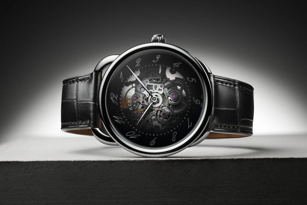Classy and mysterious – Hermès reveals the Arceau Squelette timepiece featuring a smoked sapphire dial and a new skeletonized movement