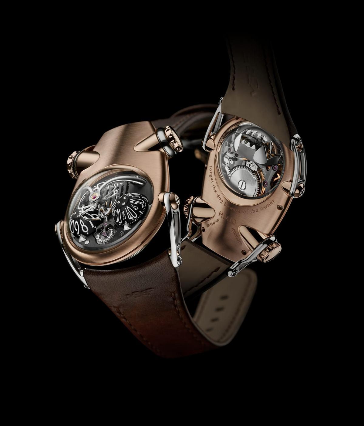 MB&F?s latest bulldog-inspired Horological Machine has a mechanical jaw as its power reserve indicator