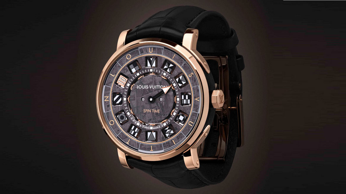 Louis Vuitton’s new Escale Spin Time watch comes with a dial crafted out of a meteorite that crashed into the earth 600 million years ago