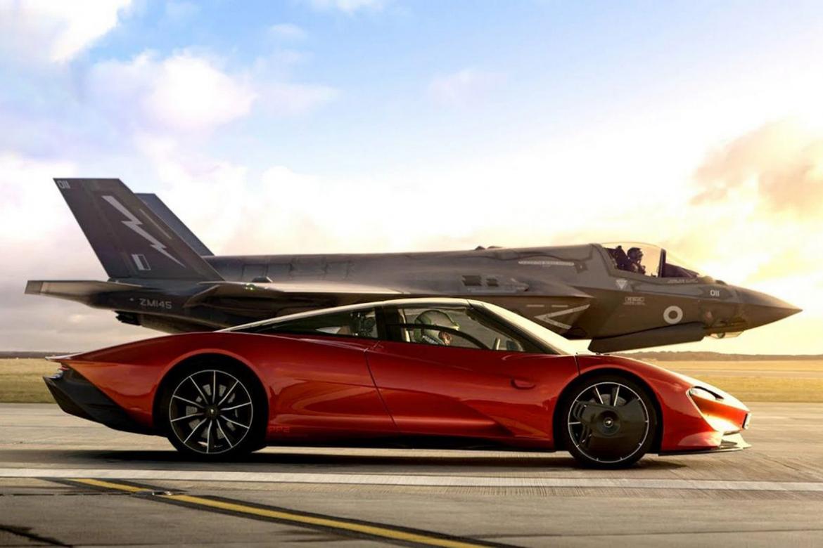 Video: Top Gear races a 250mph McLaren Speedtail an Lightning fighter jet - Luxurylaunches