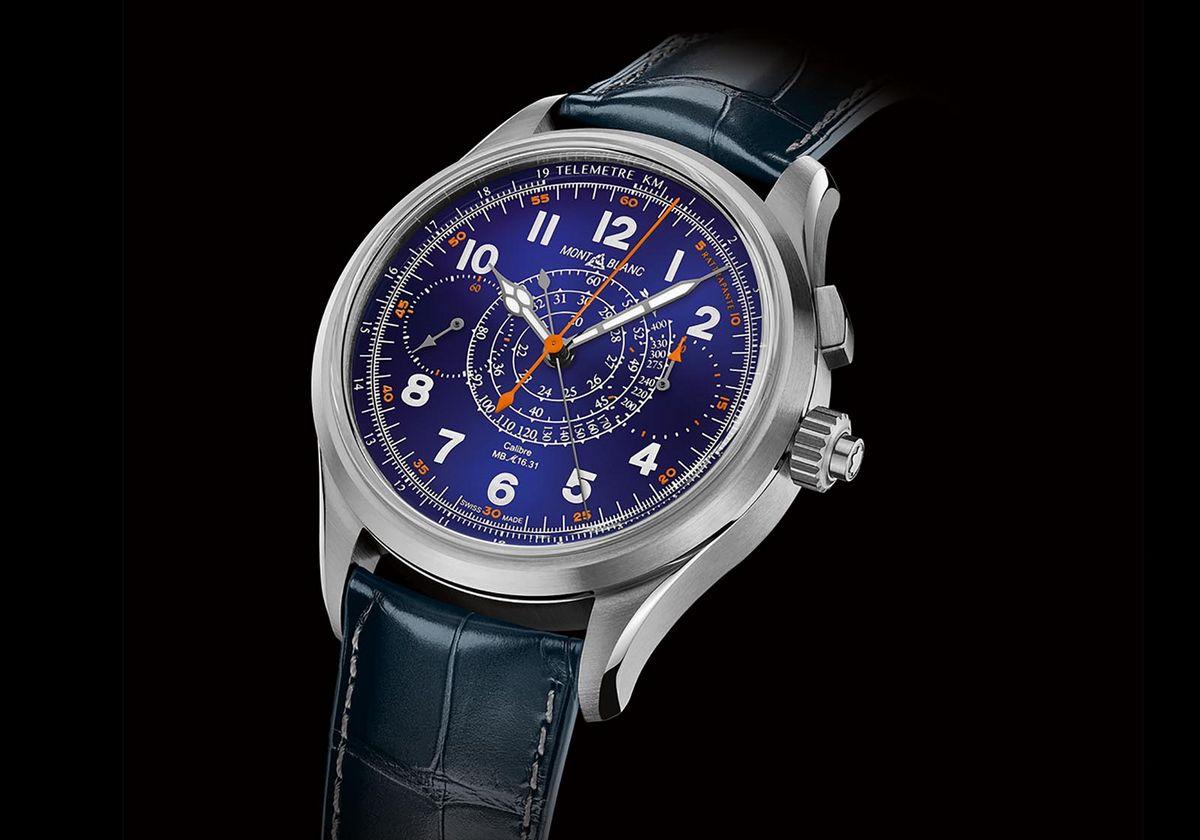 Montblanc ups the ante with the Minerva inspired 1858 Split Second Chronograph Limited Edition 100 with titanium case and enamel dial