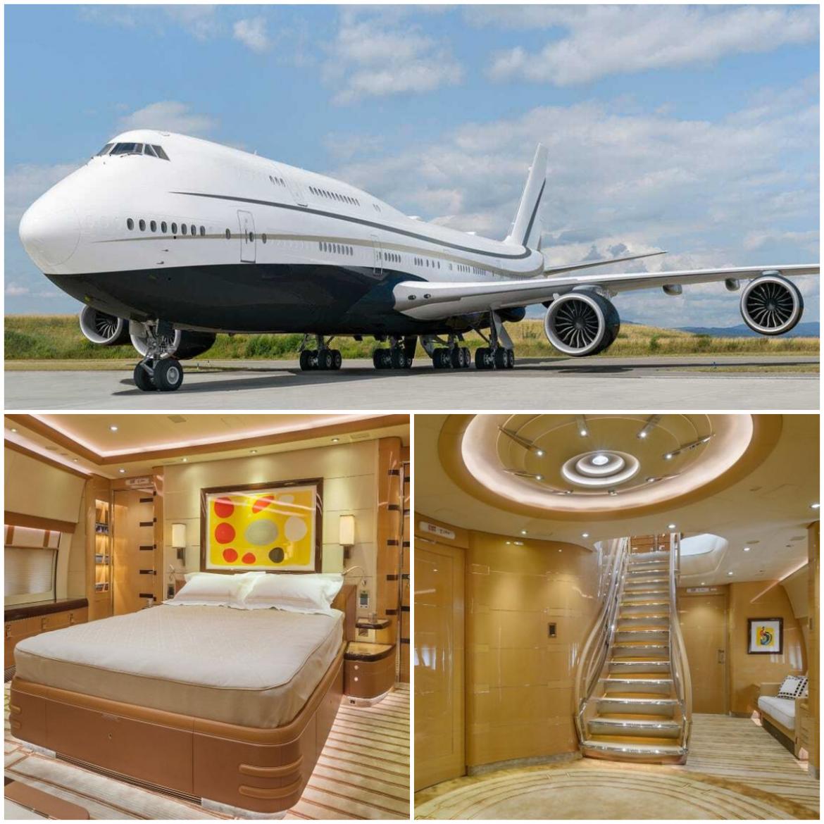 From Lounges To Dining Areas A Ious Master Bedroom And Even Walk In Shower Take Look Inside This Middle Eastern Businessman S Very Own Private Boeing 747 Jumbo Jet Luxurylaunches