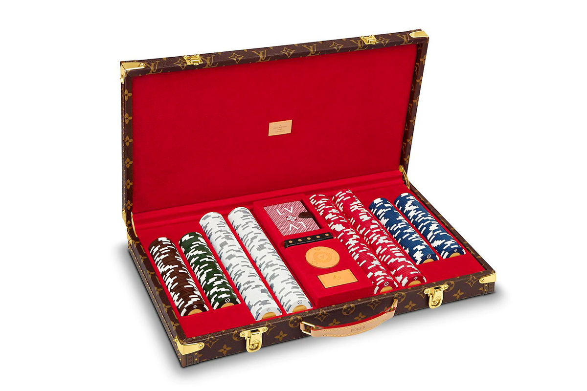 Elevate your game nights with this $24,000 Louis Vuitton Poker chip set : Luxurylaunches