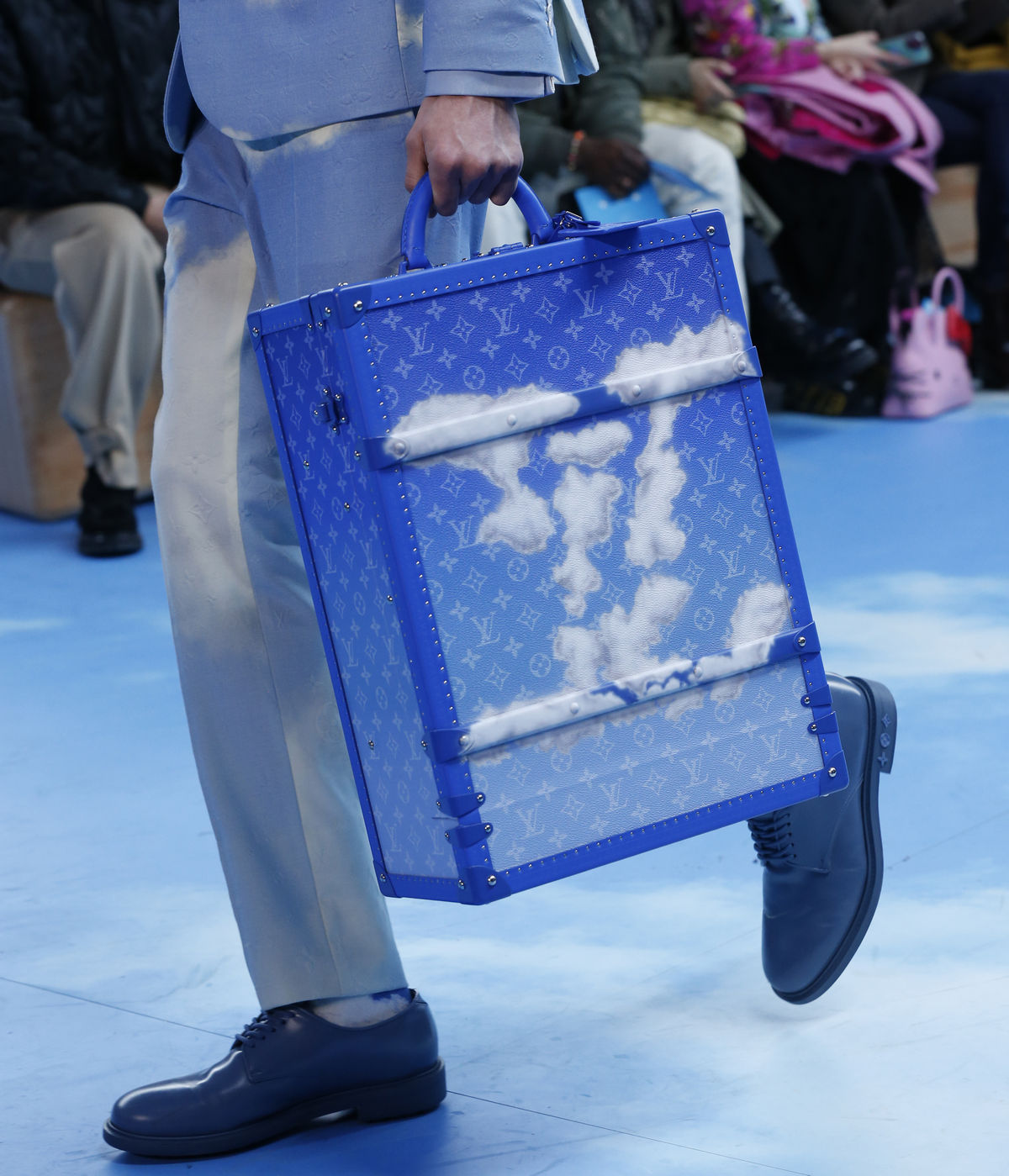 Louis Vuitton Unveils Whimsical Cloud and Mirror Monogrammed Trunks, LV Tent