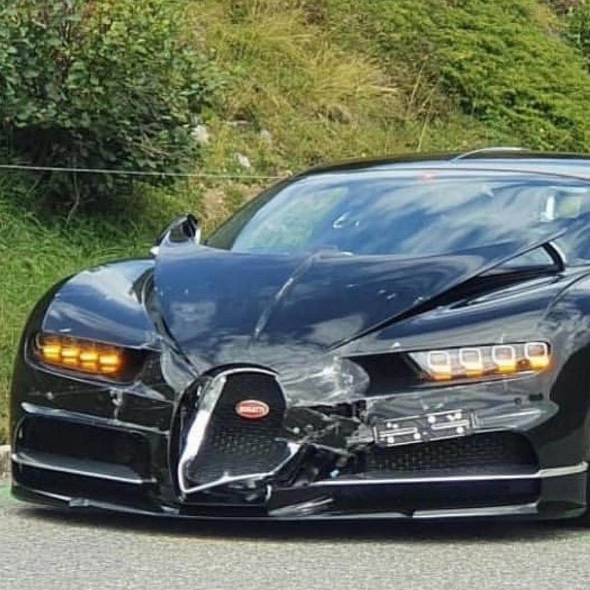 Just painful - Bugatti Chiron crashes into Porsche 911 while trying to overtake a motorhome - Luxurylaunches