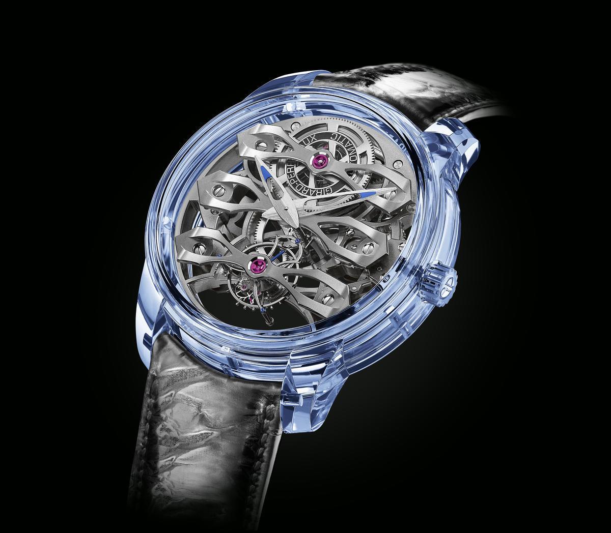 Made from a single block of blue sapphire the $274,000 Girard-Perregaux Quasar Azure watch is an absolute work of art