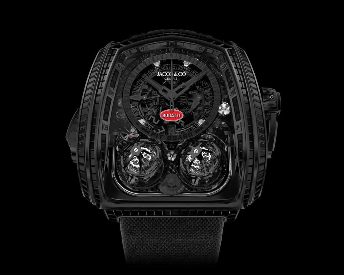 The Jacob & Co. Twin Turbo Furious Bugatti ?La Montre Noire? is a furiously complicated $1 million wristwatch that pays tribute to the world?s most expensive new car