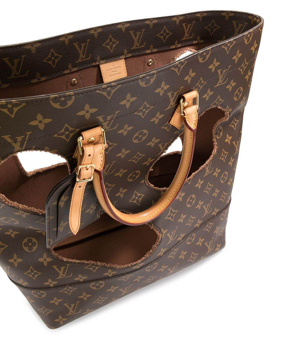 Louis Vuitton Rei Kawakubo holes tote bag, Luxury, Bags & Wallets