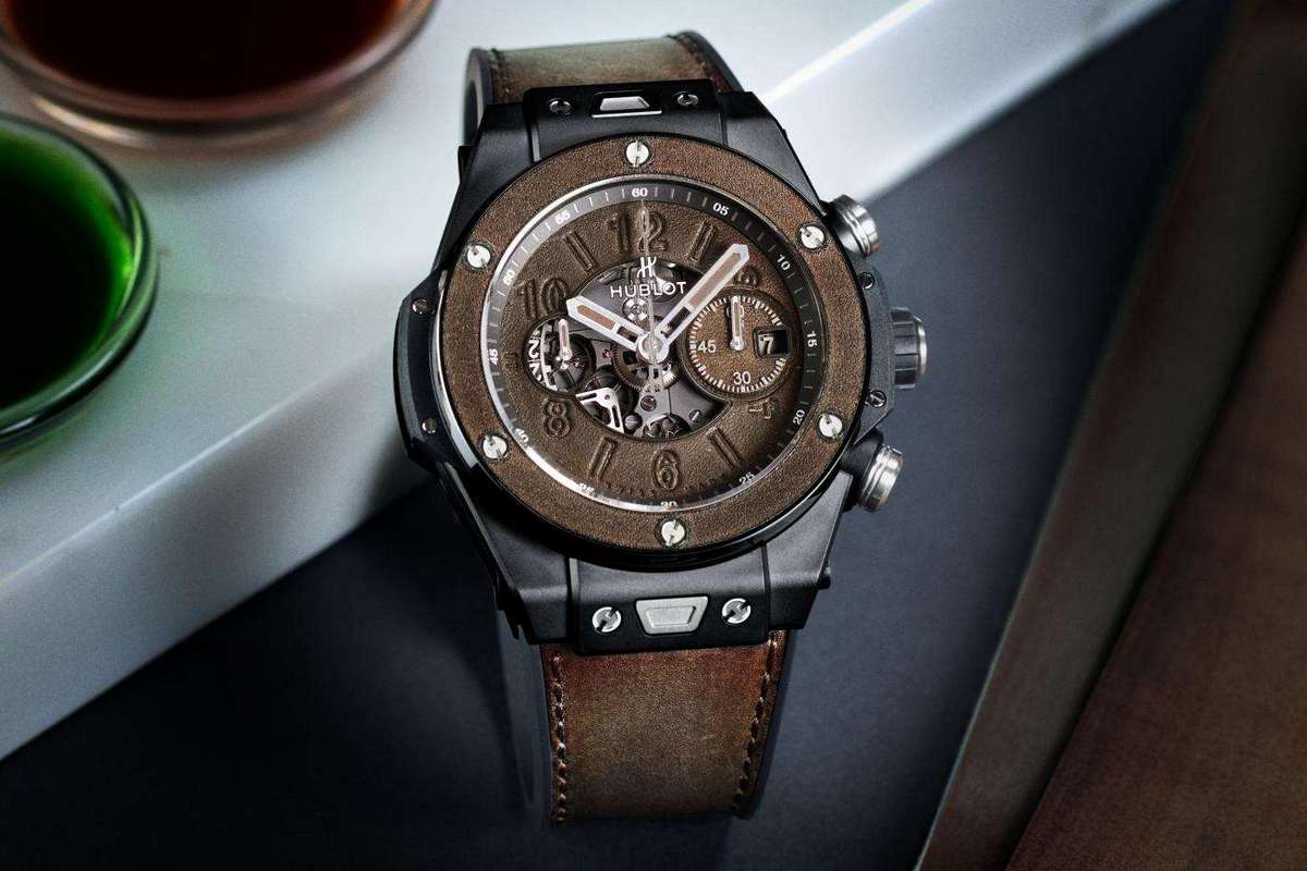 Hublot has teamed up with Berluti for the Big Bang Unico Berluti Cold Brown watch