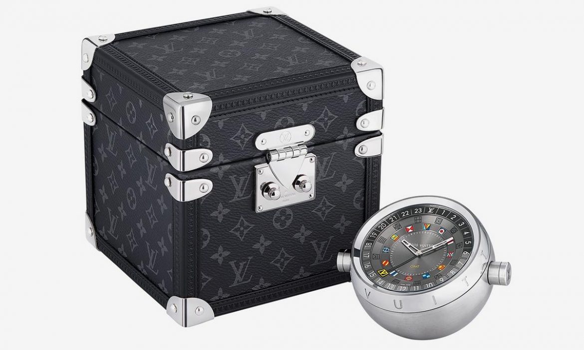 sokker sprede tegnebog Of time and travels: Louis Vuitton releases GMT travel clock with a  monogrammed trunk case - Luxurylaunches