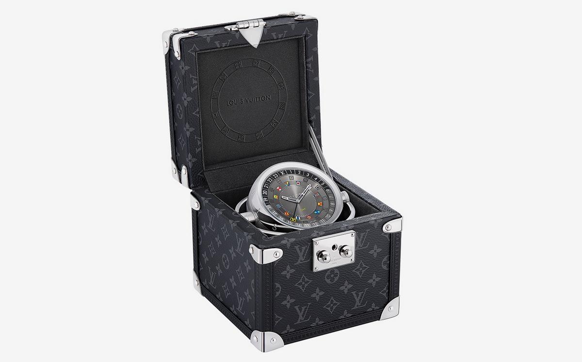 Of time and travels: Louis Vuitton releases GMT travel clock with a  monogrammed trunk case - Luxurylaunches